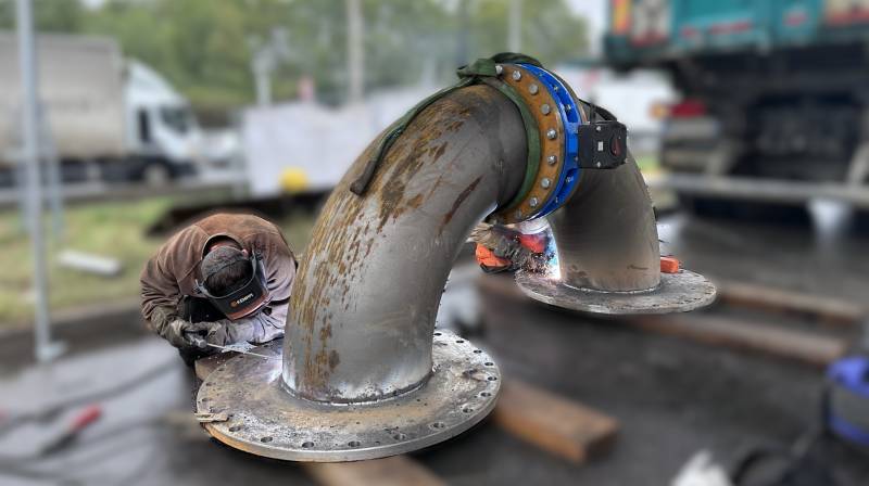 Réalisation et installation sur place après vérification à l'aide d'un ressuage d’un BY-PASS sur FEYZIN proche de LYON