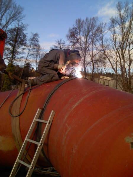 Soudure sur tuyaux fonte